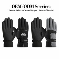 Gants de ski unisexes personnalisés avec logo, résistants à l'eau, coupe-vent, antidérapants, pour les sports et activités de plein air