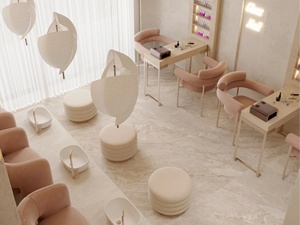 Professional Salon Display Counter Cabinet Design and Skincare Wall Display <b>Shelf</b> for Spa Salon Fitting - Product Image 6