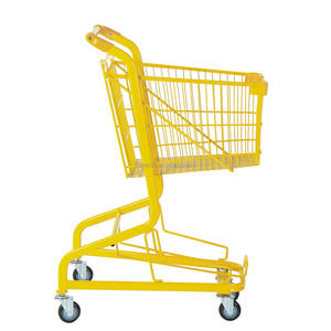 Водонепроницаемая Тележка для покупок в супермаркете с 3-дюймовым полиуретановым колесом, металлическая пластиковая конструкция и сетка для влажной среды - Product Image 2