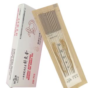 Formato de agulhas de acupuntura estéril descartável, para uso único, agulhas secas, 200 peças por caixa - Product Image 1