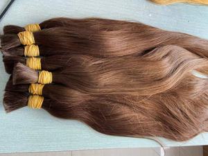 Rambut Virgin Warna Alami Coklat Muda 100% Rambut Eropa Virgin Tanpa Proses, Grosir - Product Image 3