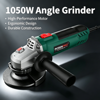 Meuleuse d'angle électrique de qualité industrielle 1050W 125mm pour le travail des métaux