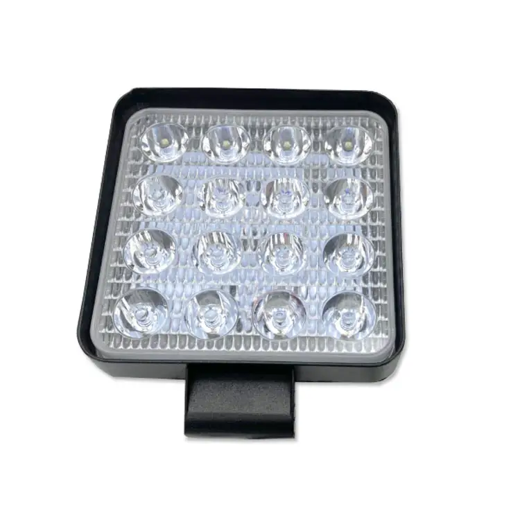 Hitam 16 Led Mobil Lampu Led Inspeksi Lampu Pena Klip Bekerja 48 Watt Lampu Kerja Led Auto Lampu Kerja Led Square