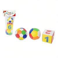 Cubos de Actividades I Morbigiochi de 10 cm, Juguete Educativo de Números Suaves para Niños