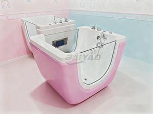 Autoportant Moderne Bulle D'ozone Acrylique Bébé Spa <span class=keywords><strong>Baignoire</strong></span> Massage Égouttoir Robinet Inclus Température Réglable Enfants - Product Image 3