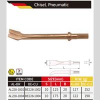 Ciseau pneumatique en cuivre béryllium non magnétique et anti-étincelles certifié BAM FM WEDO
