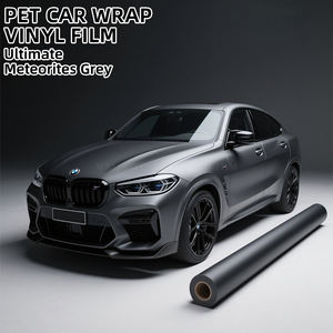 <span class=keywords><strong>Film</strong></span> d'enveloppe de voiture en PET gris météore mat Vinyle de style intégral Forte adhérence Finition durable Changement de couleur <span class=keywords><strong>Film</strong></span> PET de style automatique - Product Image 1