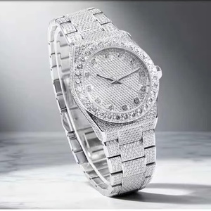 Relojes de moda y negocios para hombre y mujer, con incrustaciones completas de moissanita, mecánicos, con diamantes negros, que pasan la prueba del diamante, venta al por mayor. - Product Image 5