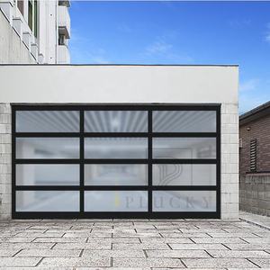 <span class=keywords><strong>Porte</strong></span> <span class=keywords><strong>de</strong></span> <span class=keywords><strong>garage</strong></span> <span class=keywords><strong>sectionnelle</strong></span> automatique en verre d'aluminium électrique extérieur moderne et courageux - Product Image 4