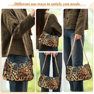 Hot Selling High Quality Fashion New Customs logo Women Handbags Leopard Print <b>Small</b> Chain Bags - Product Image 5
