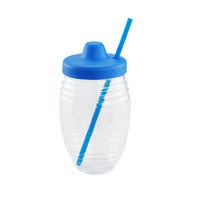 Gobelet à paille portable d'extérieur 16OZ/32OZ avec paille en plastique. Logo et couleur personnalisables. Convient aux adultes et aux étudiants