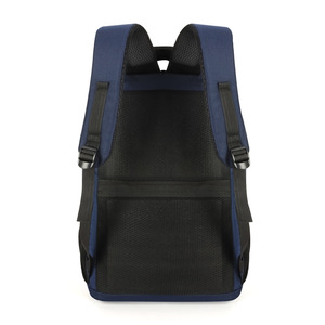 Minimalist Urban <b>Backpack</b> 15.6 Inch Computer Interlayer Business Travel <b>Student</b> Unisex Gray Blue Black Solid Color Spring 2024 - Product Image 3