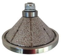 Fraise diamantée pour profilage de chants de comptoirs en granit, à segment continu, revêtement TiCN, OEM