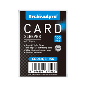 Buste Protettive Trasparenti in PP 15PT-180PT per <span class=keywords><strong>Carte</strong></span> Collezionabili e Porta <span class=keywords><strong>Carte</strong></span> con Caricamento dall'Alto per <span class=keywords><strong>Carte</strong></span> Sportive e da Gioco - Product Image 1