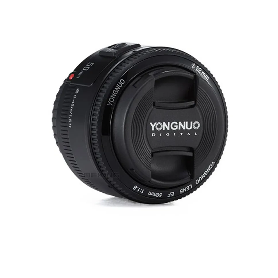 yongnuo for lens yn50mm 50mm 1.8 EF EOS 50MM AF MF Camera Lens For Canon T6 EOS 700D 750D 800D 5D Mark II IV 10D 1300D