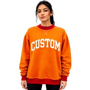 <b>Top</b> Quality High Demanding Casual Women's Oversized <b>Mock</b> <b>Neck</b> Sweatshirt Knitted Fleece Breathable Fabric - Product Image 1