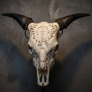 Cuerno de Cabeza de Búfalo Pulido para Colgar en la Pared, Ecológico, Tallado, Estilo Náutico, Decoración Creativa para el Hogar Europeo - Product Image 6