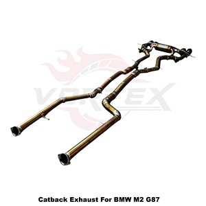 ระบบท่อไอเสียไทเทเนียม Vortex Performance สำหรับ BMW M2 G87 ปี 2022-2025 พร้อมวาล์วอิเล็กทรอนิกส์ ชุดแคทแบ็ก ปรับแต่งเสียงท่อไอเสีย - Product Image 3