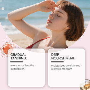 Lotion hydratante auto-bronzante sans soleil 100g OEM Marque Privée DHA Coco Éclat Vegan Sans Traces - Product Image 6
