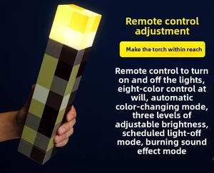 Antorcha de pared recargable por USB, lámpara de noche LED que cambia de Color, luz de ambiente montable de mano, decoración de dormitorio - Product Image 5