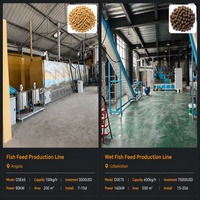 Alimento automático para mascotas, croquetas, alimento para peces, línea de producción completa, máquina para hacer comida seca para perros y gatos, línea de procesamiento
