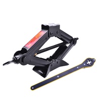 Crics à ciseaux robustes de 1 tonne Cric de voiture portable automatique de type manuel pour voitures