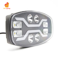 Feux de position avant carrés de 9 pouces 48W 12/24V, lampe auxiliaire LED universelle pour voitures, camions lourds