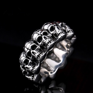 New Personality High Quality Punk Jewelry Stainless Steel <strong>Skull</strong> <strong>Ring</strong> for Men - Product Image 1