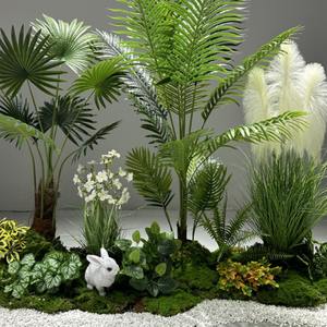 Plantas Artificiales de Malla Simulada, Decoración de Paisajes, Bonting, Árboles Artificiales Grandes para Interiores, Escaleras, Ventanas y Patios - Product Image 2