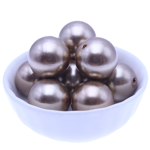 שמנמן 20MM חם ורוד בתפזורת מסטיק אופנה פרל פלסטיק ילדה שרשרת - Product Image 2