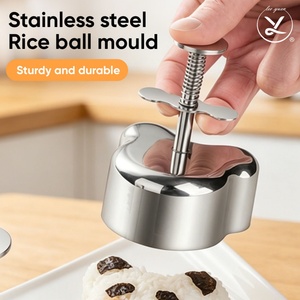 Molde para Bolas de Arroz de Acero Inoxidable 304 de Grado Alimenticio, Antiadherente, Herramientas para Hacer Sushi, Prensa para Onigiri, Gadget de Cocina, Venta al Por Mayor - Product Image 1