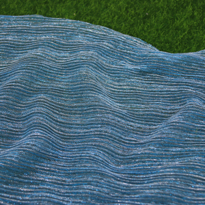 Tissu de robe lamé, tissu plissé en lurex tricoté - Product Image 3