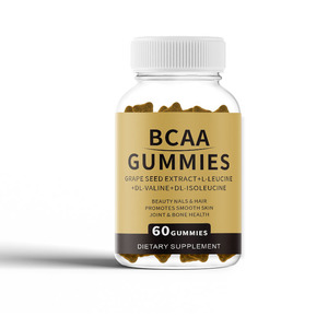 OEM preentrenamiento sin azúcar BCAA gomitas Etiqueta Privada <span class=keywords><strong>amino</strong></span>ácidos vegetariano no GMO sin gluten BCAA gomitas suplemento - Product Image 1