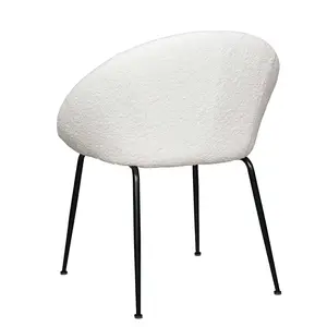 De lujo modernos de franela con materiales multipli, silla alta tapizada para la cocina Sillas de comedor