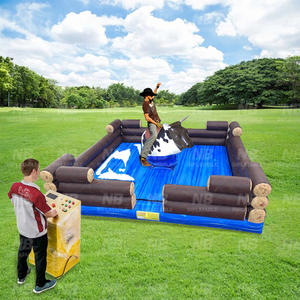 Taureau mécanique gonflable personnalisé pour fêtes en plein air, jeu de combat certifié CE, garantie 3 ans, idéal pour les carnavals scolaires et les événements pour enfants - Product Image 6
