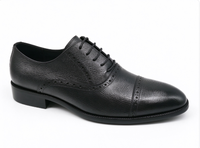 Chaussures habillées Oxford pour hommes en cuir véritable peintes à la main Dreamy Stark, bout rond, à lacets, semelle extérieure en caoutchouc, pour le bureau, la carrière et les mariages