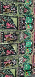 Viscosa Natural de Lujo Raja Rani, Crepé Natural con Estampado Posicional para Vestidos de Verano para Mujer, Costura y Confección de Prendas - Product Image 4