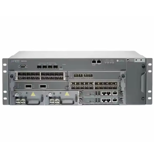 Commutateur Ethernet AC/DC Juniper MX104 POE 32 ports (320GE-SFP <span class=keywords><strong>1RE</strong></span> 1XFP) 2 PSU 2,56 Tbps Licence Perpetuelle Premium - Product Image 1