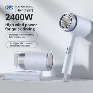 Sèche-cheveux pliable portable Réduction du volume 33% Options de couleur personnalisées 3 réglages de chaleur Sèche-cheveux pour une utilisation en voyage - Product Image 6