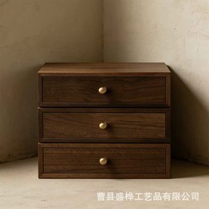 <b>Drawer</b> <b>Storage</b> <b>Box</b> Rectangle Solid Color Wood 3 Tier Desktop Organizer for Cosmetics Office Jewelry <b>Storage</b> - Product Image 5