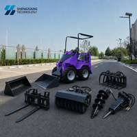 Chargeuse compacte sur chenilles 2281MM, godet 0,1m³, capacité de montée 25 degrés pour travaux en jardin, serre et verger