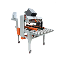 Machine à sceller les boîtes de carton en un clic, réglable, électrique, stable, automatique, fonction d'étiquetage d'impression