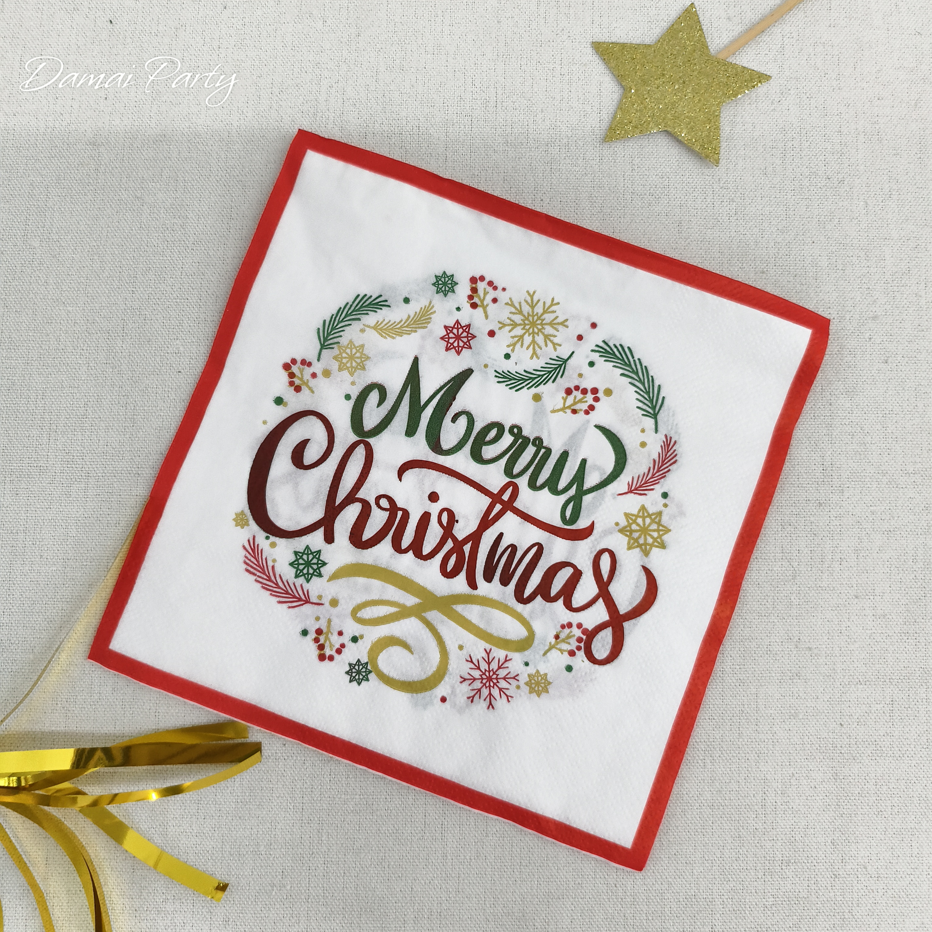 ผ้าเช็ดปากสีขาว*16ชิ้น