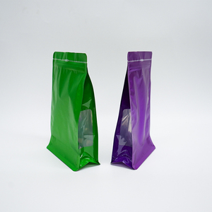 Bán buôn Nắp kéo nhôm lá bên miếng vải hình tam giác dây kéo khóa thực phẩm đáy phẳng con dấu bao bì túi - Product Image 3