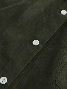 Wholesale Custom Made Spring Fashion <b>Corduroy</b> <b>Shirt</b> <b>Men</b> Clothing Solid Color Stylist Workshirt Jackets <b>for</b> <b>Mens</b> - Product Image 4