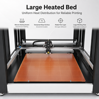 Imprimante 3D FDM industrielle à plateau chauffant de grande taille, volume d'impression 1200x1200x1200mm, avec plaque chauffante en silicone et plateforme en verre trempé, pour usine