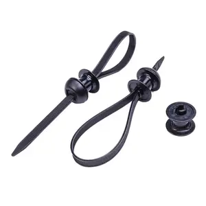 Car Chassis Cable Tie Substrate Isolation Ties Mounts Nylon66 Black High Quality Nylon Cable Tie Mount Nylon Zip Tape CE ROHS
