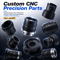 Kit de composants d'objectif de caméra industrielle de précision CNC personnalisé, ensemble de 9 pièces, boîtiers optiques, adaptateurs, bague de mise au point, OEM ODM