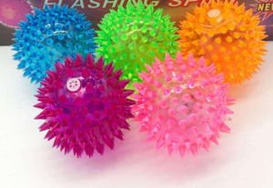 Эластичные Игрушки Для Собак со светодиодной подсветкой, мяч с шипами для жевания, Интерактивная игрушка для кошек, молар, резиновая игрушка для собак, мигающий мяч, игрушки для собак - Product Image 3