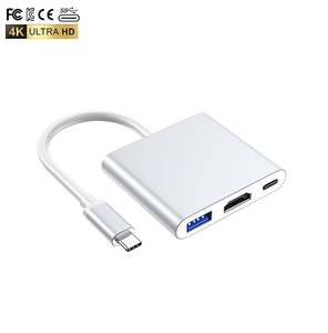 适用于笔记本电脑的3合1 <span class=keywords><strong>USB</strong></span> <span class=keywords><strong>C</strong></span>型集线器hdmi集线器分离器<span class=keywords><strong>USB</strong></span> 3.0 4k高清电视PD USB3.0适配器 - Product Image 6